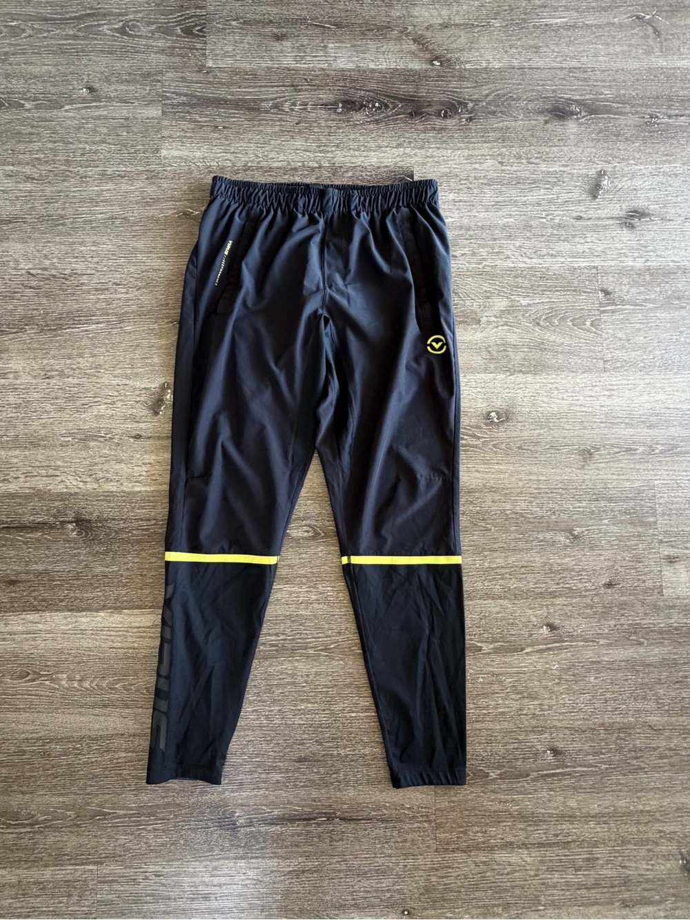 Virus Black Joggers with Yellow Accents